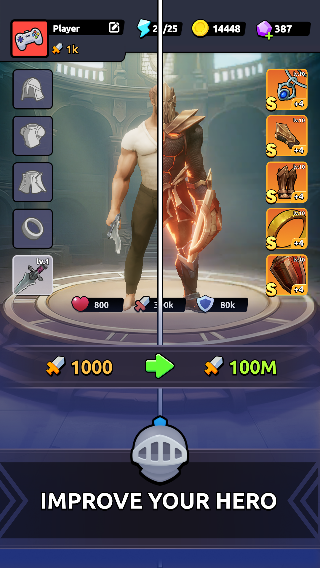 Hero Raid combat screenshot